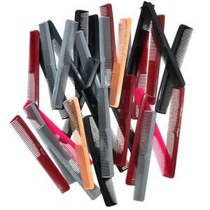 Lot of 33 Hair Cutting Combs Multicolor Assorted Salon Barber Professional
